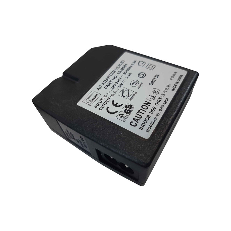 آداپتور با وروردی 220vacو خروجی 30v/0.4a (10 عددی)